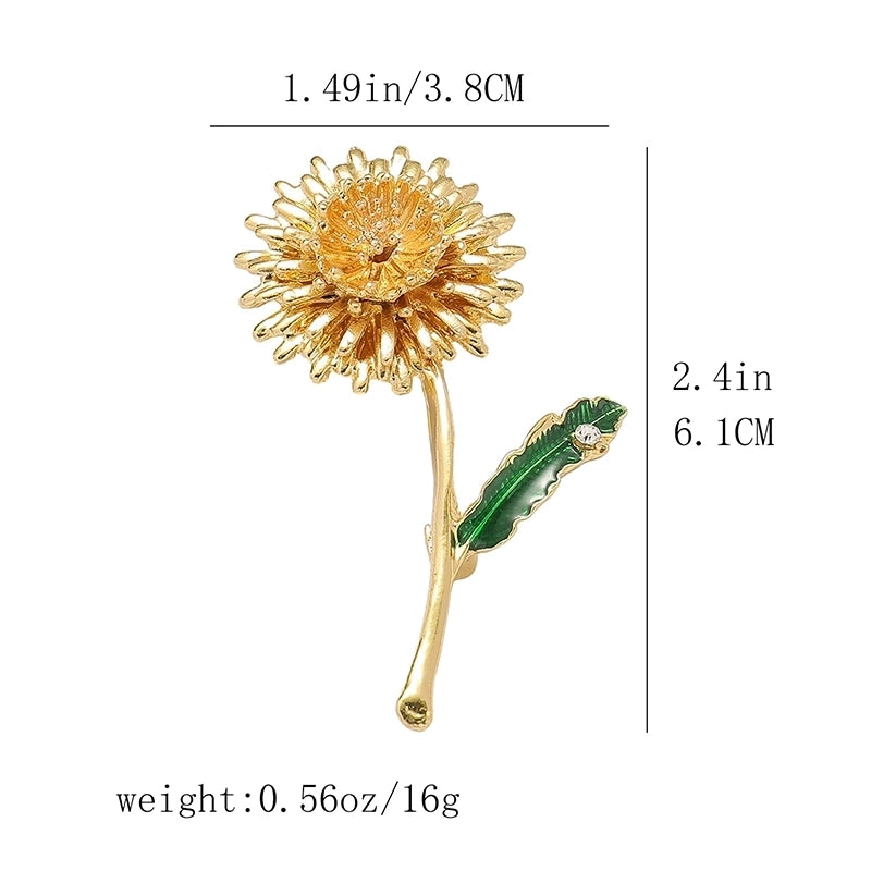 Sweet Pin Dandelion Alloy Women’s Brooches