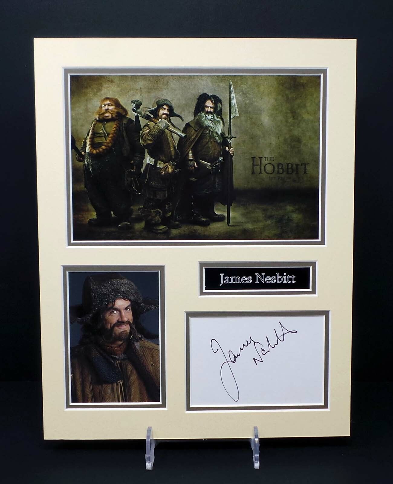 James NESBITT Signed Mounted Photo Poster painting Display AFTAL RD COA The Hobbit Actor