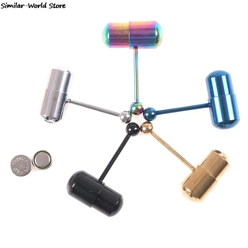 Nightclub Fashion Steel Vibrating Tongue Bar Ring Stud Body Piercing Jewelry