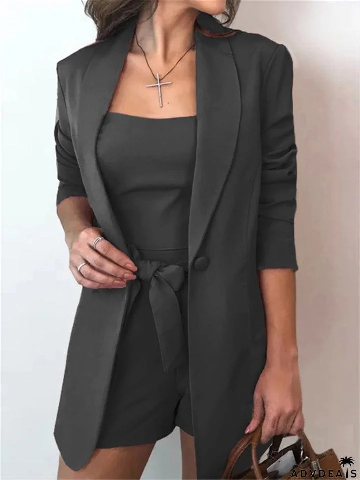 Women's Fashionable 3-Piece Blazer Sets