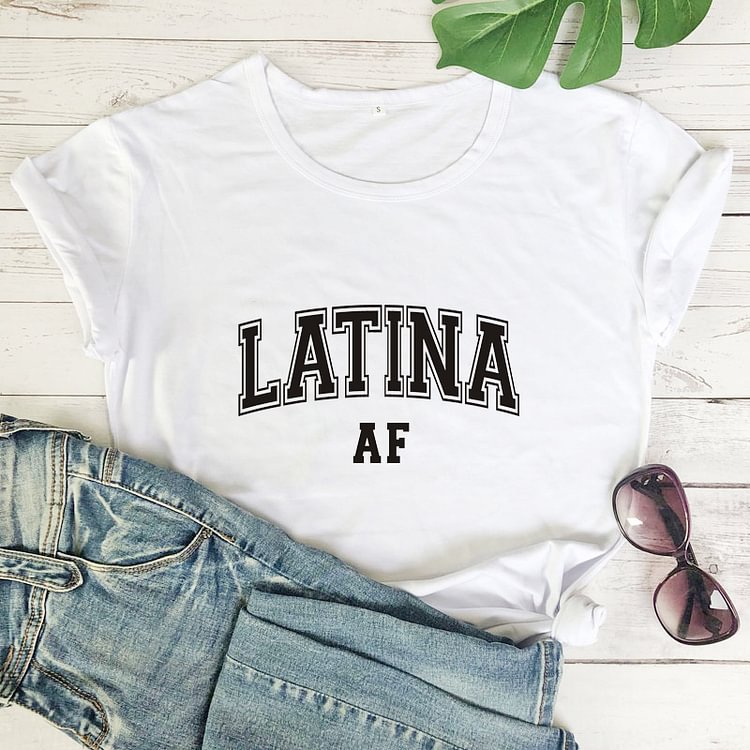 LatinaAf 100%Cotton T-shirtCasual Women Short SleeveSlogan Feminist TeeShirt - Life is Beautiful for You - SheChoic