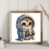 Owl - 18CT Stamped Cross Stitch 20*20cm/7.87*7.87in