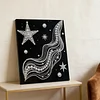 (30x40cm)Starry DIY Pearl Painting Framed Grape Handmade Pearl Material Art Kit Living Room Decor