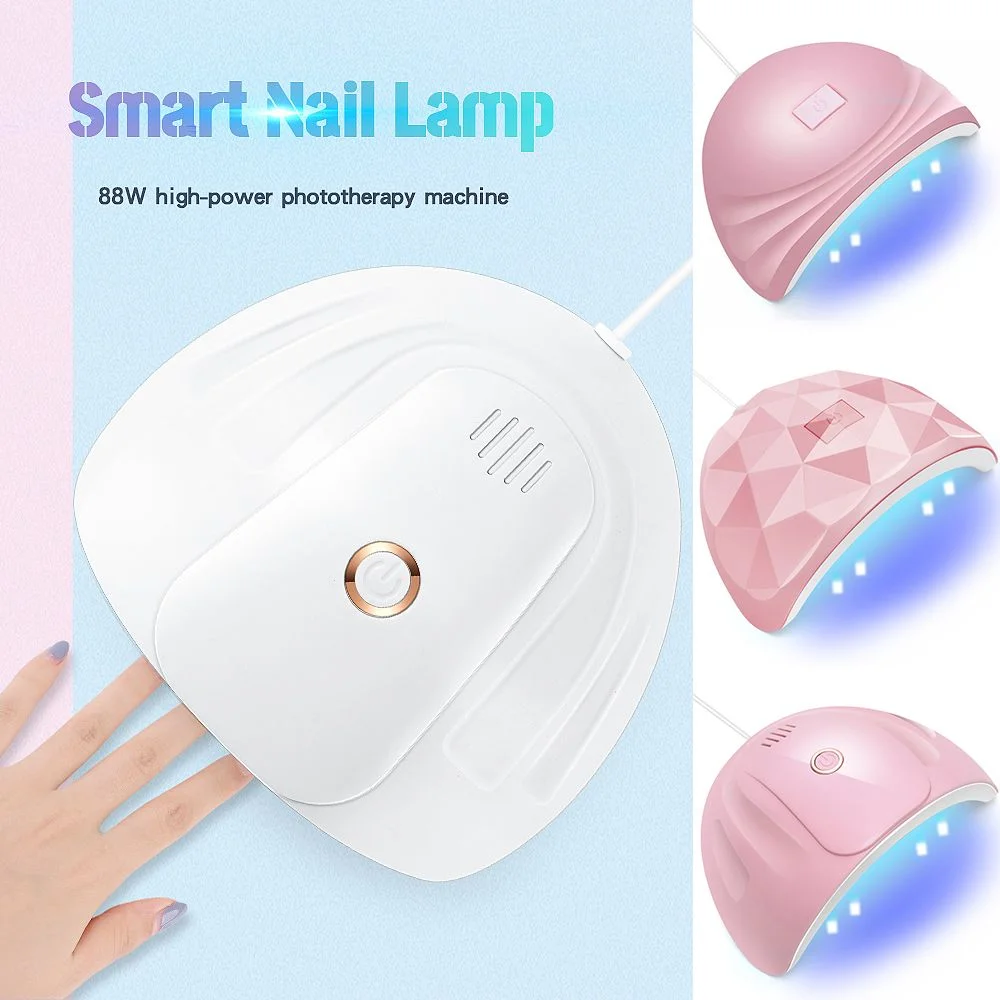 88W LED Nail Dryer Lamp For Nails 18 UV Lamp Beads Drying All Gel Polish USB Charge Professional Manicure Nails Lamp Equipment-Nail Inspo