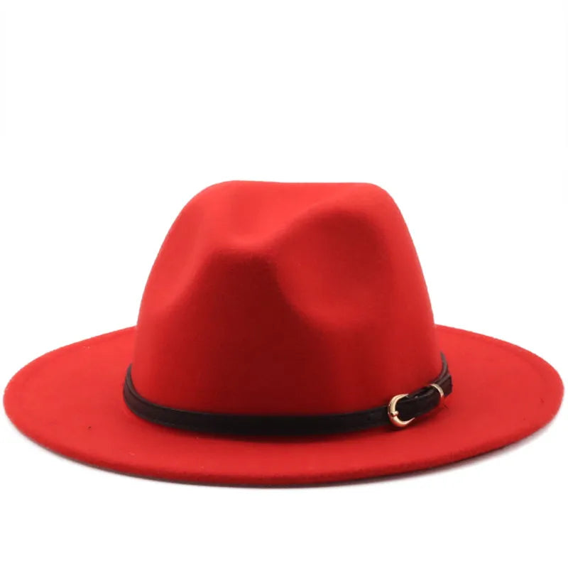 Hot-selling Wool Top Hat Foreign Card Its Red Hat Ethnic Style Jazz Hat Cashmere Felt Hat