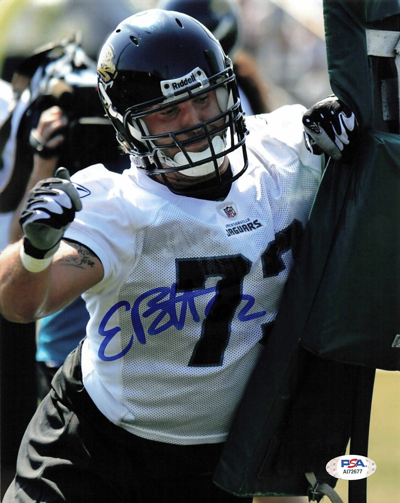 EBEN BRITTON signed 8x10 Photo Poster painting PSA/DNA Jacksonville Jaguars Autographed