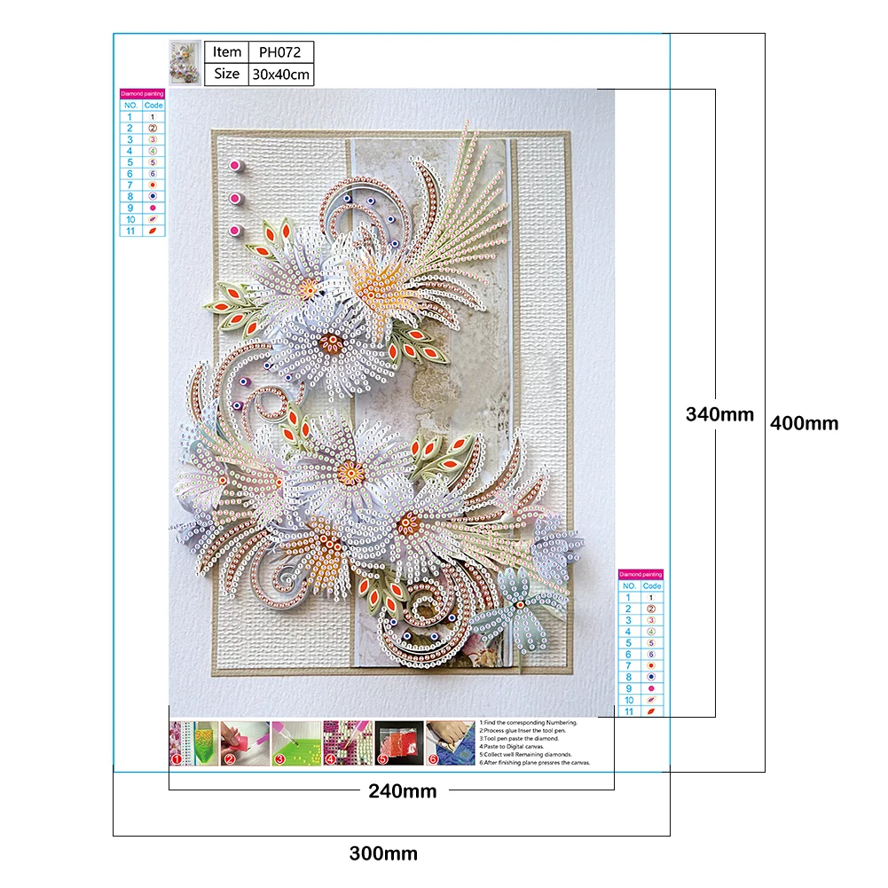 Diamond Painting - Special Shaped Drill - Flower(30*40cm)