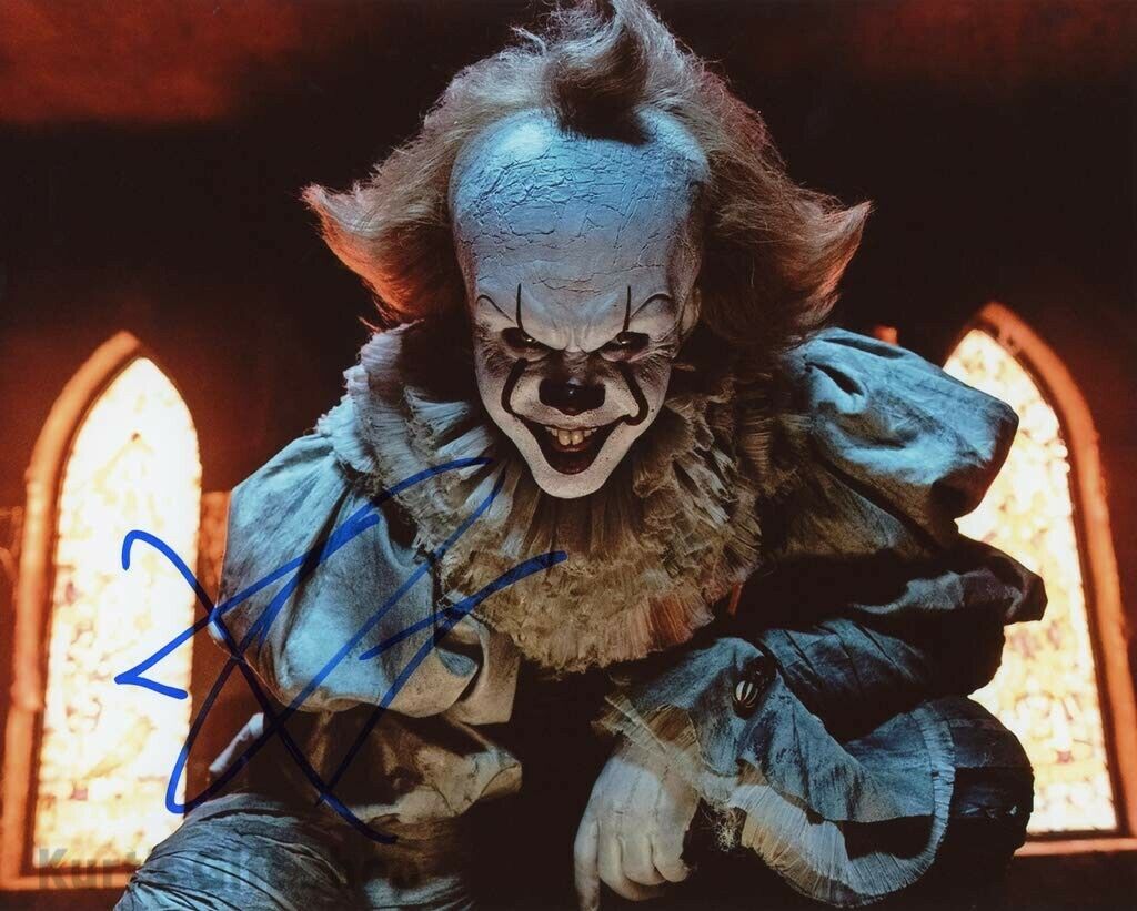 Bill Skarsgard 8 X 10 Autographed Photo Poster painting Stephen Kings IT Pennywise (RP #3)