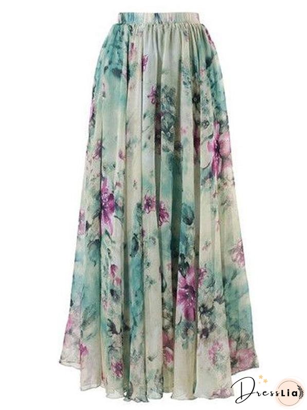Bohemia Floral Beach Skirt
