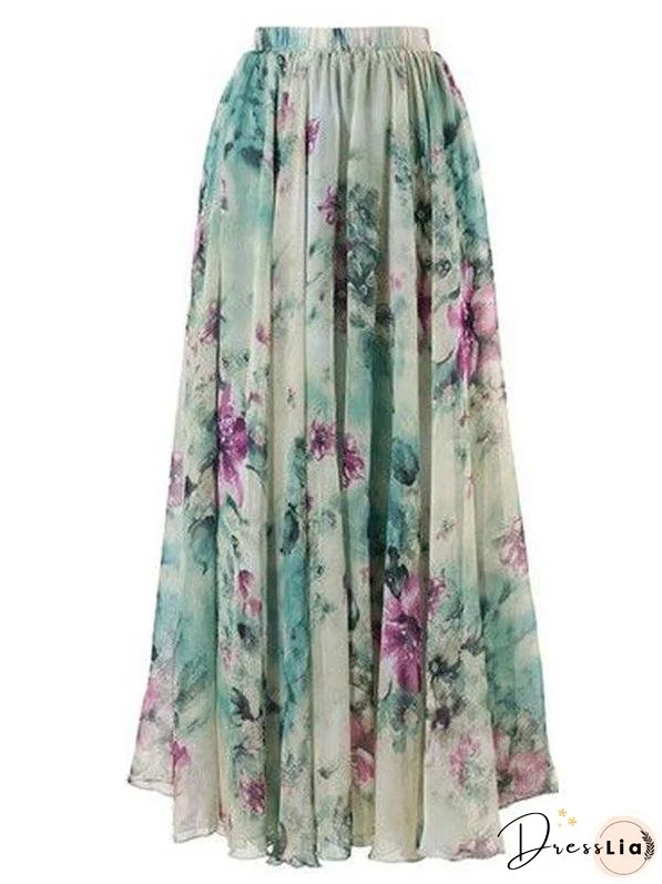 Bohemia Floral Beach Skirt