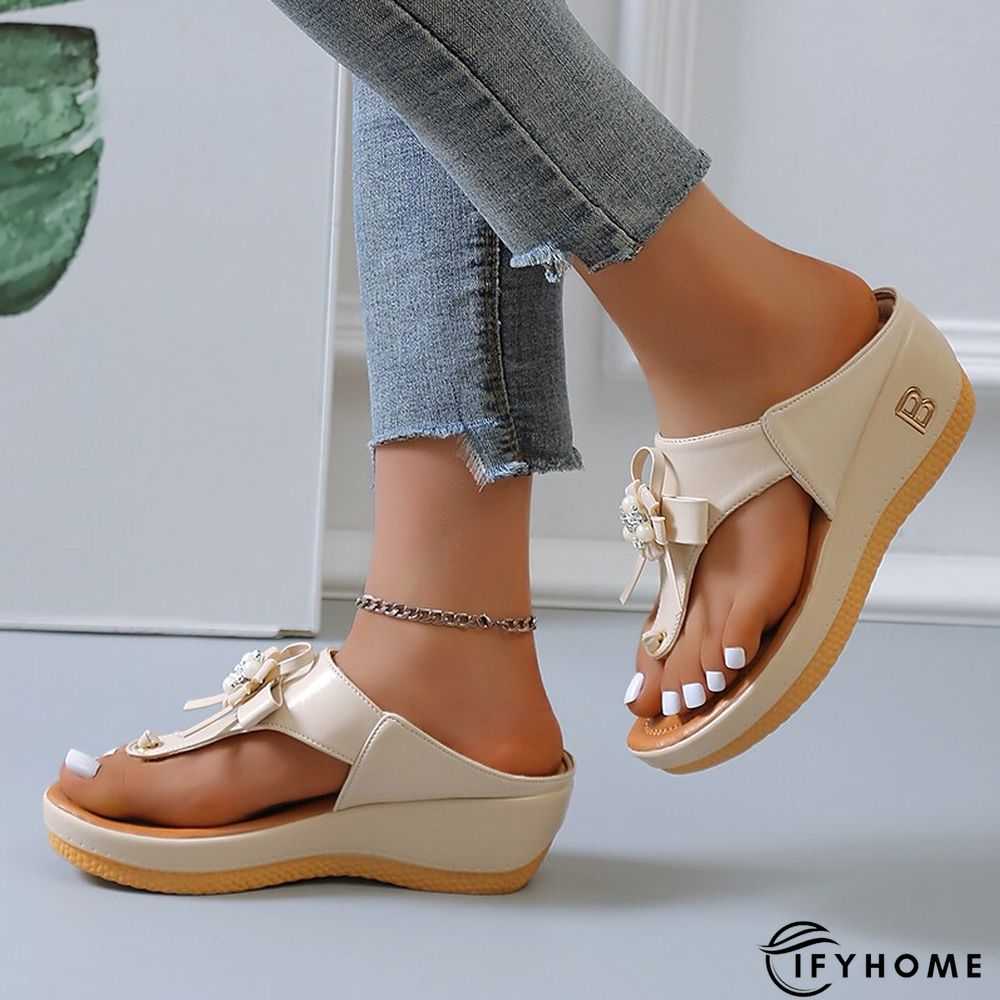 Women's Sandals Plus Size Daily Summer Flat Heel Round Toe Minimalism Synthetics Loafer Solid Colored Black White Yellow | IFYHOME