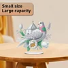 2D Flat Acrylic Bird Flower DIY Desktop Diamond Art Kits for Adults Beginner