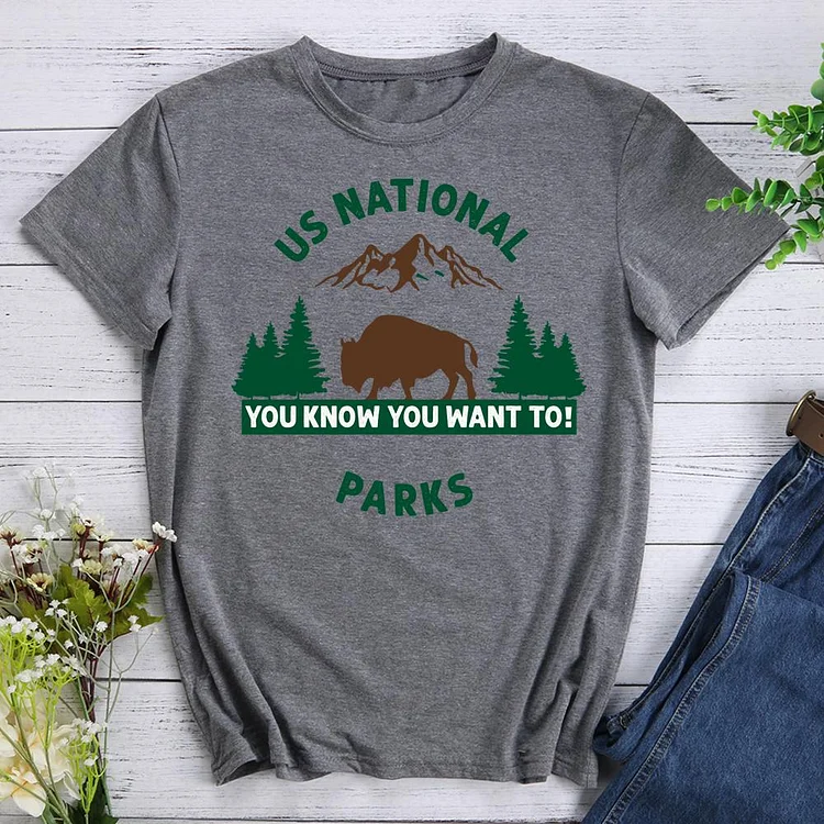 PSL Funny Outdoors National Parks Hiking Tees-011989