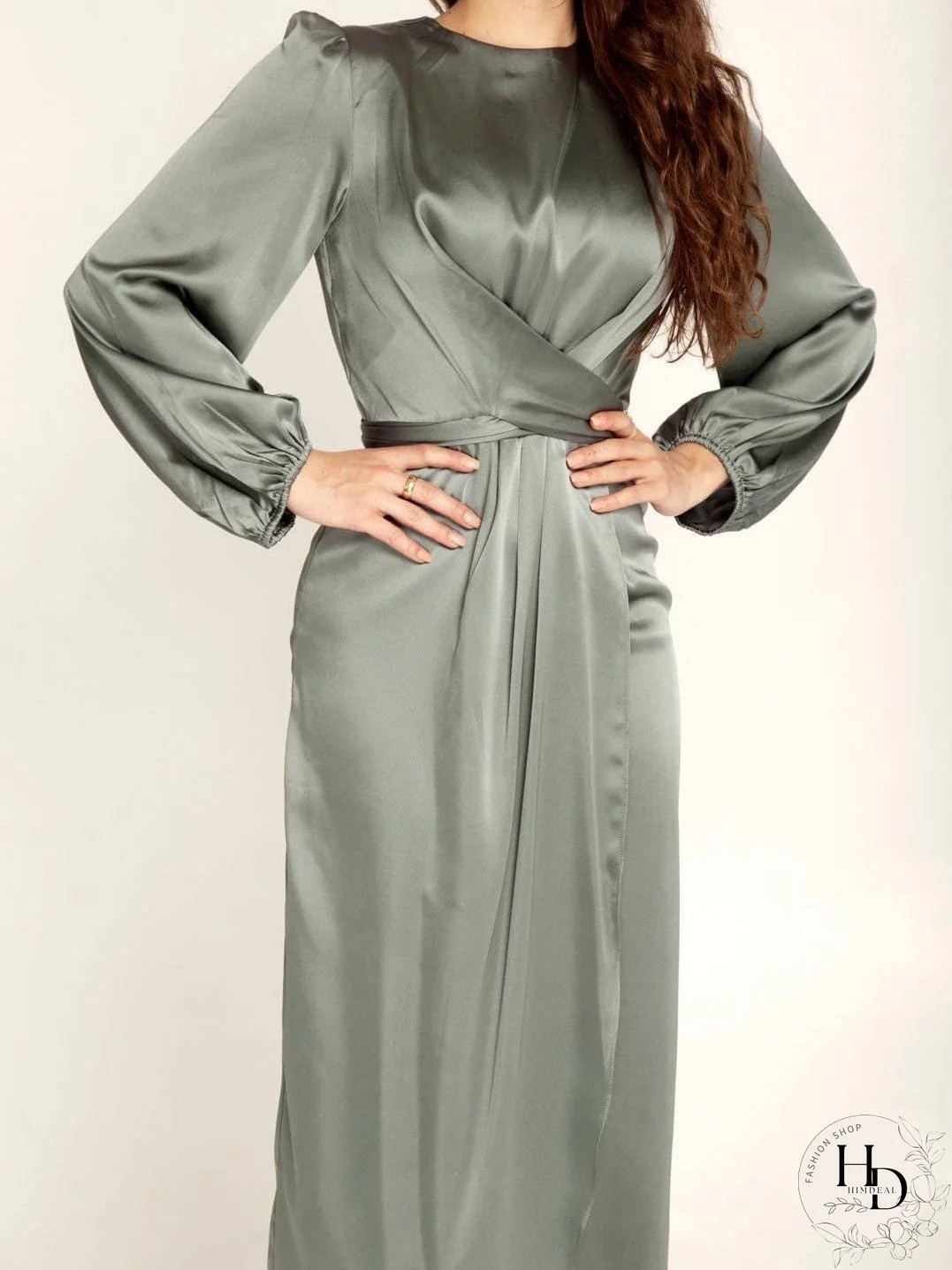 Velvet Smocked Waist Dress