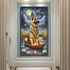Diamond Painting-DIY Full Round Drill Gundog(70*40 CM)