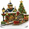 DIY Acrylic Special Shape Xmas Train Diamond Painting Tabletop Ornament Decor Kit