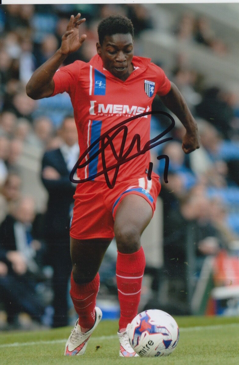 GILLINGHAM HAND SIGNED JERMAINE MCGLASHAN 6X4 Photo Poster painting 1.