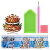 uk.everydayedeals DIY Acrylic Diamond Painting Desktop Tabletop Ornament - Xmas Gingerbread Man Cake