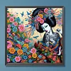 Geisha Schönheit 5d DIY Diamant Kunst Malerei Kits Teilbohrer Edelstein Kunst Kit 30x30cm