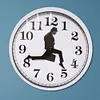 British Comedy Inspired Ministry of Silly Walk Wall Clock Silent Mute Clock