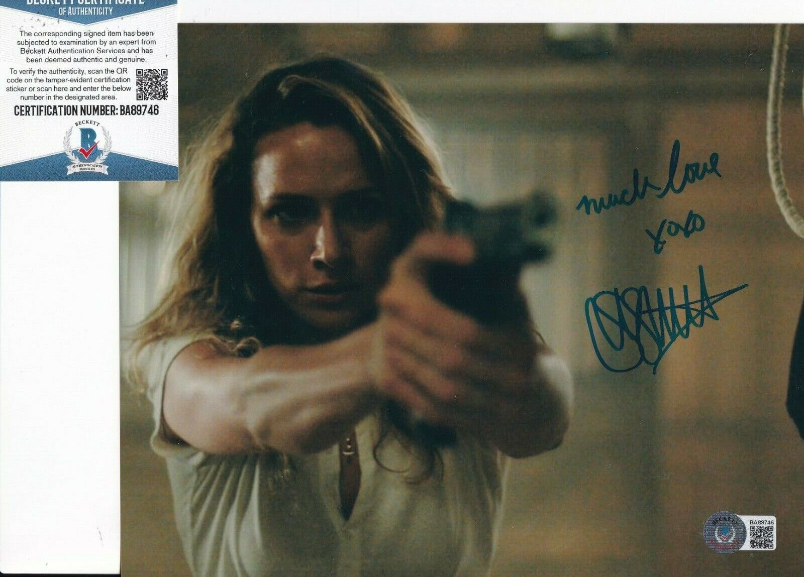 SHANTEL VANSANTEN signed (SHOOTER) Julie Swagger 8X10 Photo Poster painting BECKETT BAS BA89746