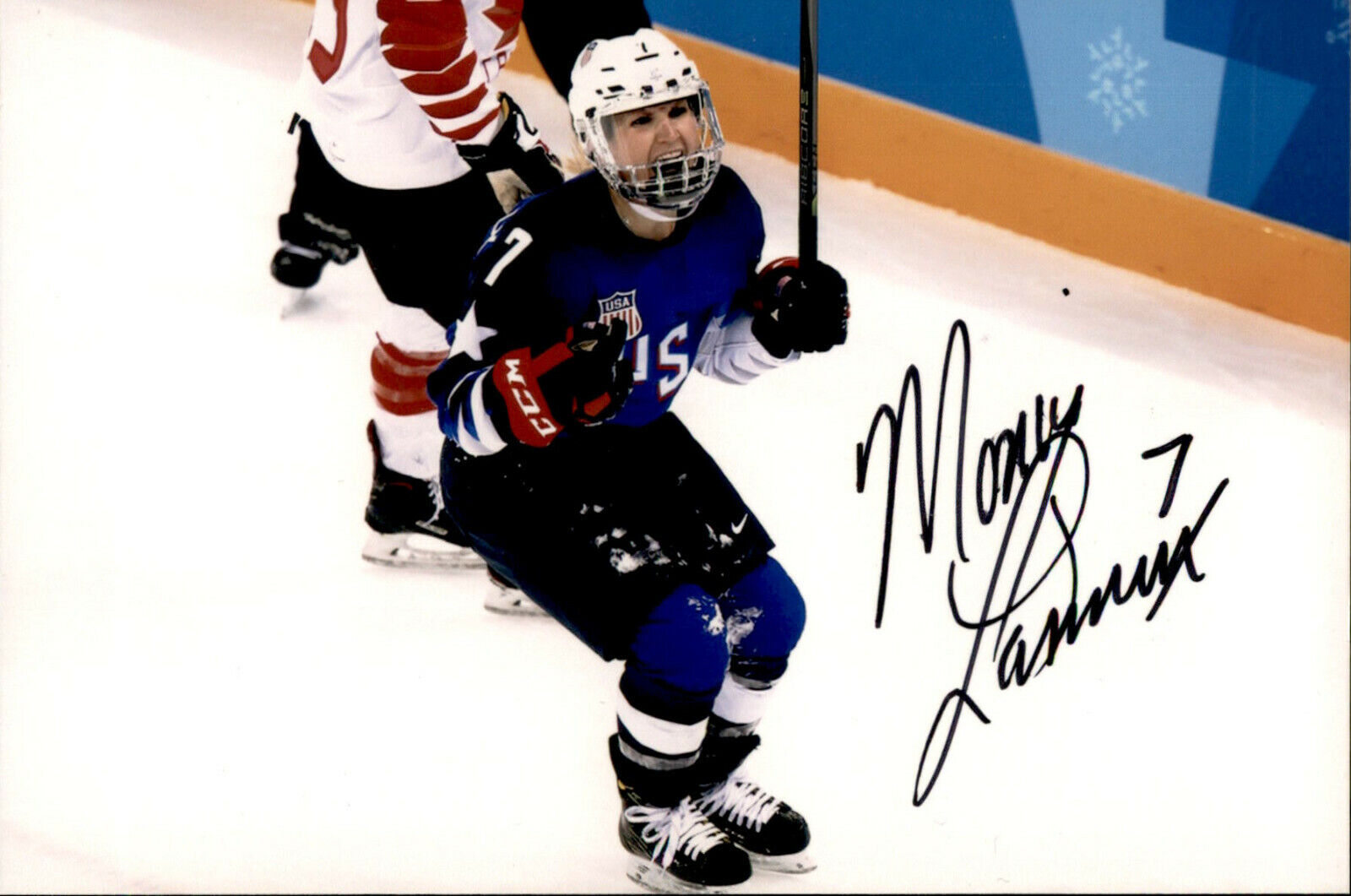 Monique Lamoureux SIGNED autographed 4x6 Photo Poster painting Women's Hockey TEAM USA #3