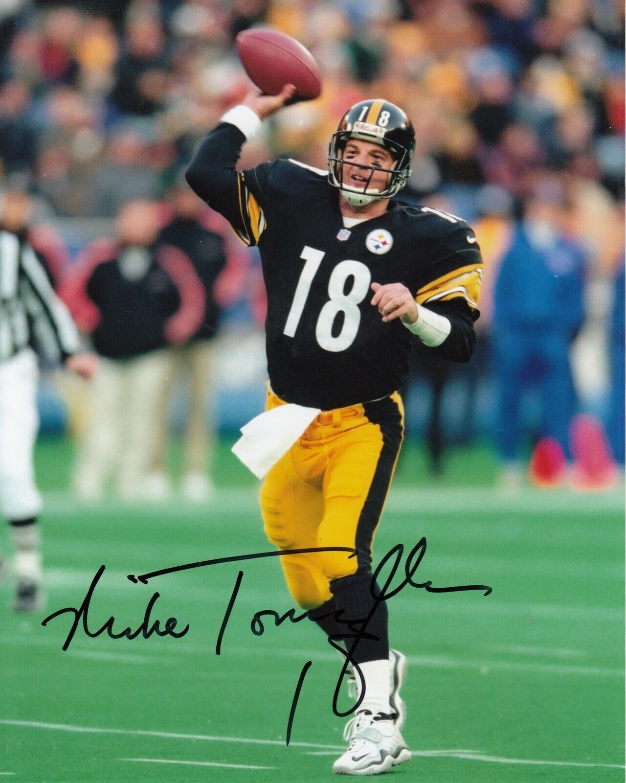 Mike Tomczak #1 8x10 Signed Photo Poster painting w/ COA Pittsburgh Steelers 031719