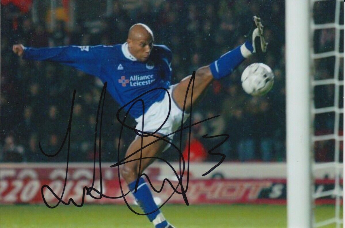 JORDAN STEWART HAND SIGNED LEICESTER CITY 6X4 Photo Poster painting.