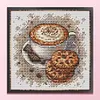 Coffee Cookies-14CT Stamped Cross Stitch Egyptian Cotton 23*23cm/9.06*9.06in tapestrymarket