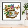 Coffee Flower Butterfly-Partial Speical Shaped Diamond Painting 30*30CM