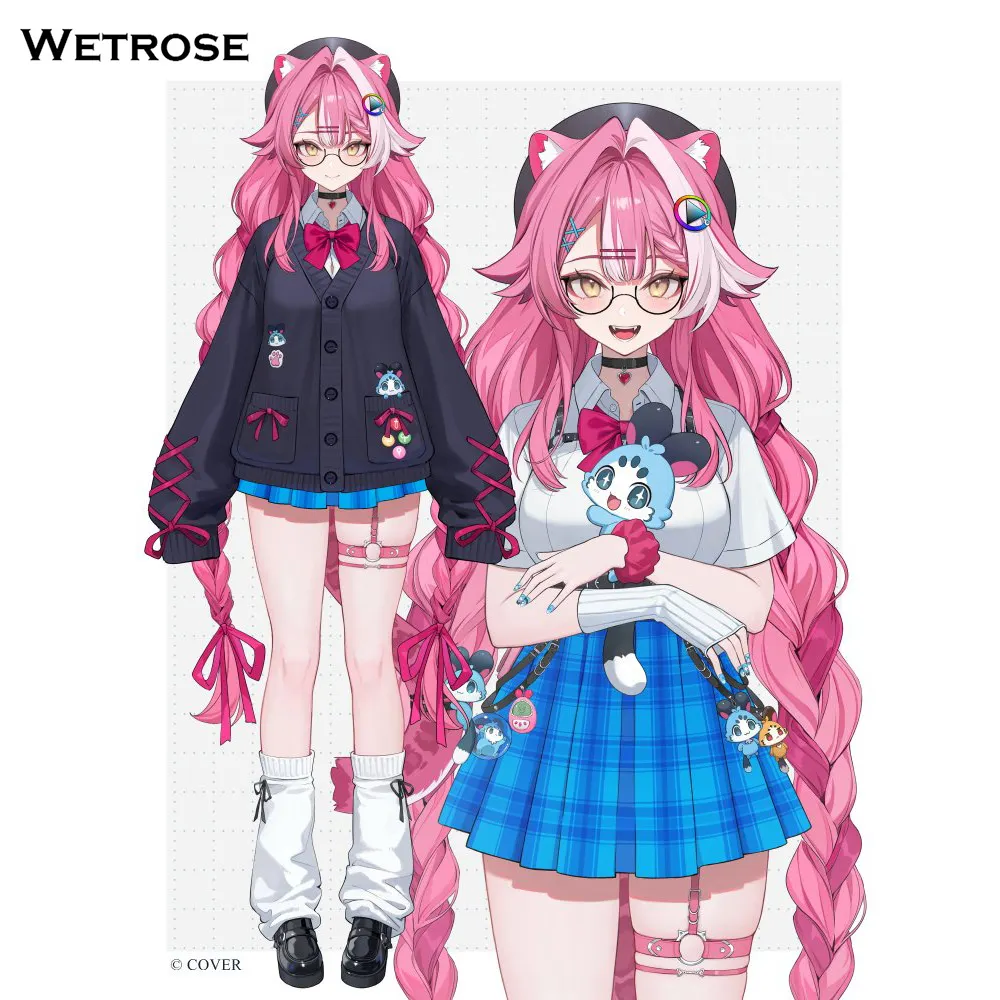 [Deposit Poll] Hololive Justice Raora Panthera JK Uniform Casual New Outfit Cosplay Costume