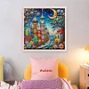Colored Houses-14CT Stamped Cross Stitch 40*40cm/15.75*15.75in tapestrymarket