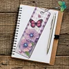 (US Local)3Pcs Flower DIY Irregular Shaped Diamonds Diamond Art Bookmark Craft Kit