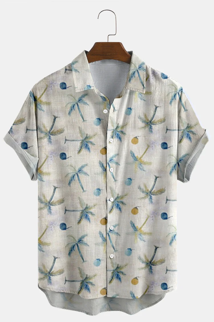 Tiboyz Men's Fashion Coconut Shirt