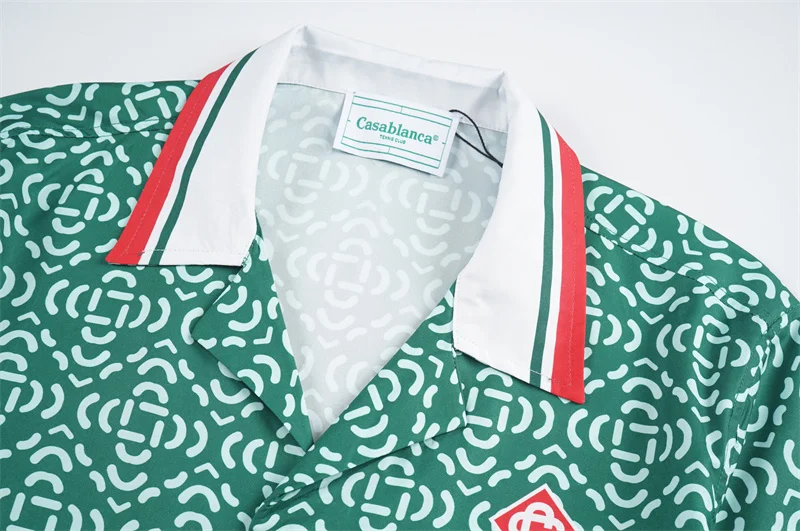 Casablanca 2023SS New Product Silk Short Sleeve Shirt