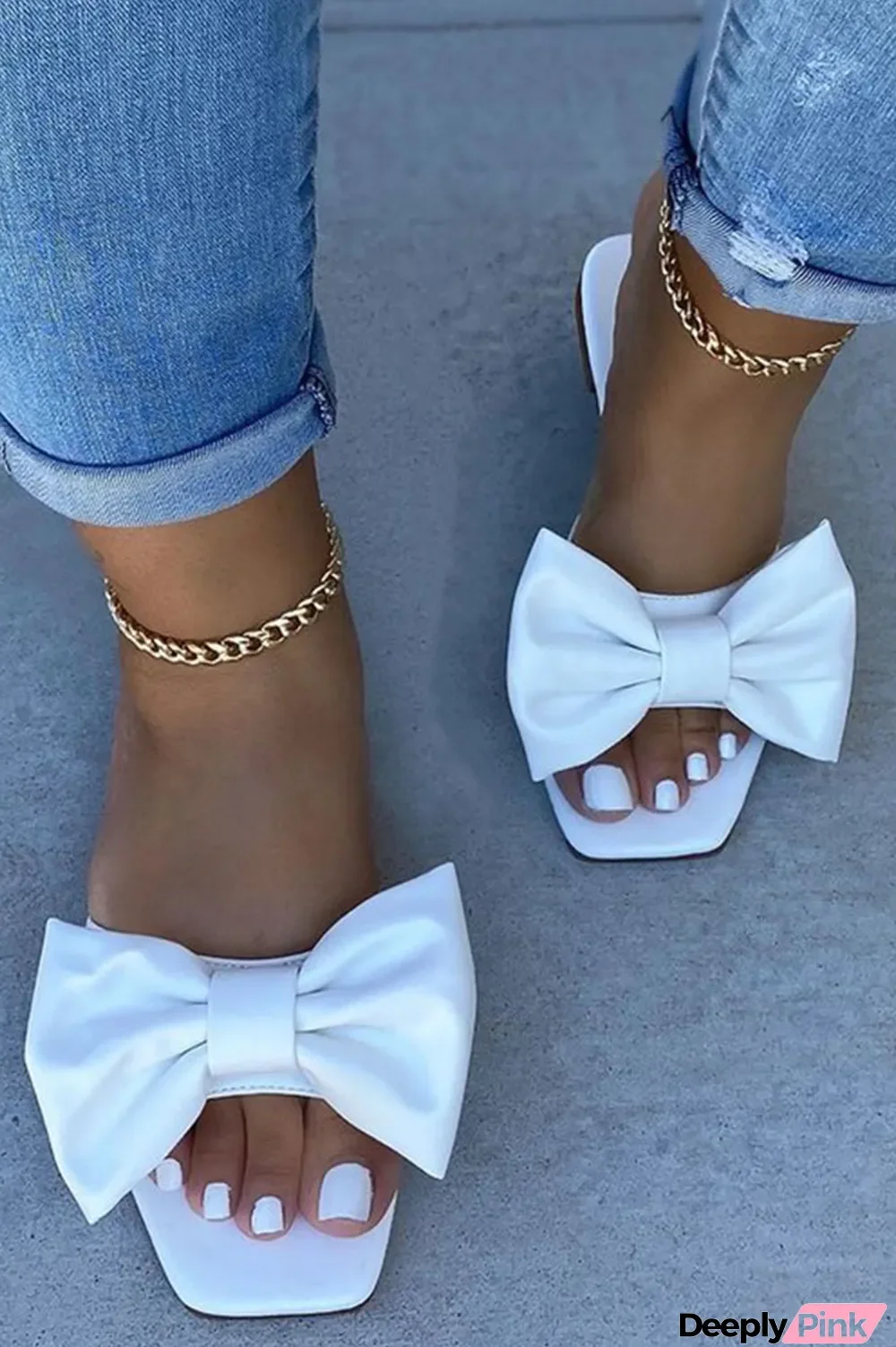 White Fashion Daily Patchwork Opend Comfortable Shoes
