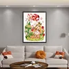 【Limited Stock Sale】Full Embroidery Cotton Thread 11CT Printed Girl and Tulips Cross Stitch 50x65cm tapestrymarket