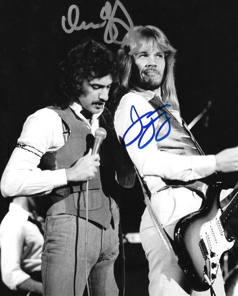 * DENNIS DEYOUNG & JAMES YOUNG * signed 8x10 Photo Poster painting * STYX * * 2