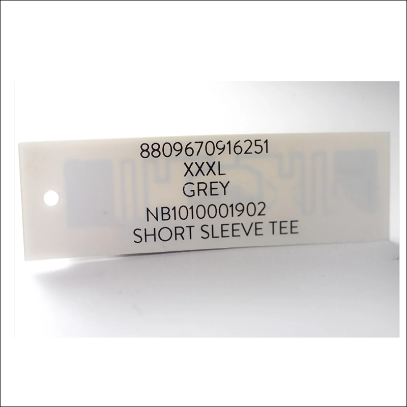 UHF 860-960Mhz Customized Printable Long Range Clothes Clothing Tag Apparel Label Garment Rfid Hang Tag for clothes
