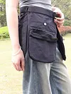 Outdoor Running Waist Apron with Pocket Waist Pack Adjustable Belt for Women/Men