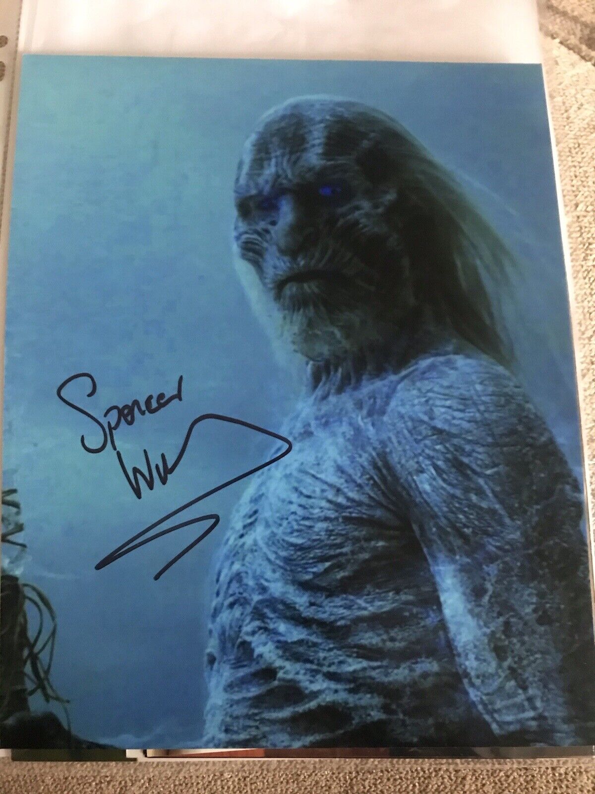 Spencer Wilding Signed 10x8 Game of Thrones Photo Poster painting - Star Wars - darth vader