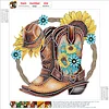 Diamond Painting-DIY Crystal Rhinestone Cowboy Boots