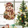 Snowman Acrylic DIY Diamond Painting Pendant Double-Sided Print Kit