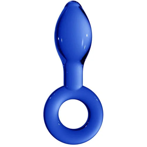 pornhint Pornhint Chrystalino Plugger Glass Butt Plug in Blue