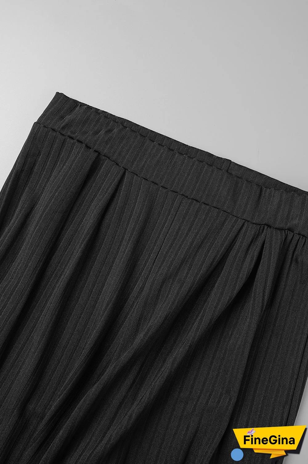 Blue Casual Solid Basic O Neck Short Sleeve Two Pieces