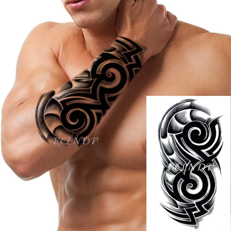 Waterproof Temporary Tattoo Sticker Flower Rose Fake Tatto Flash Tatoo Hand Arm palm finger Back Tato body art for Women Men