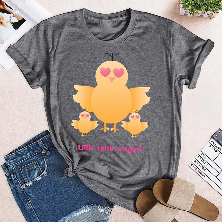 ANB - Little chick magnet shirt Classi  Retro Tee-04924