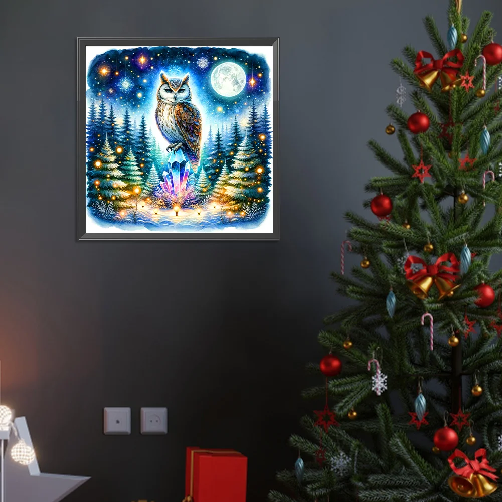 Diamond Painting - Full Round Drill - Owl(Canvas|40*40cm)