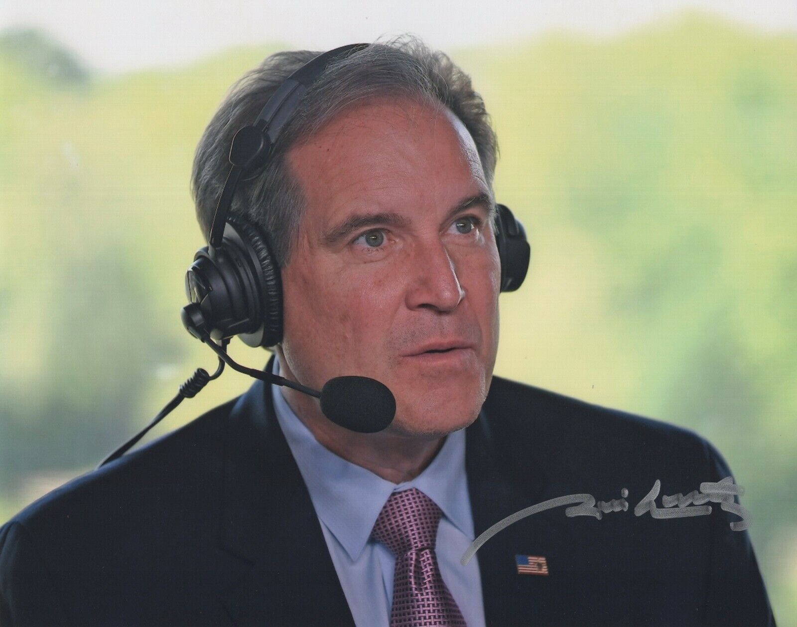 JIM NANTZ SIGNED AUTOGRAPH 8X10 Photo Poster painting CBS GOLF MASTERS