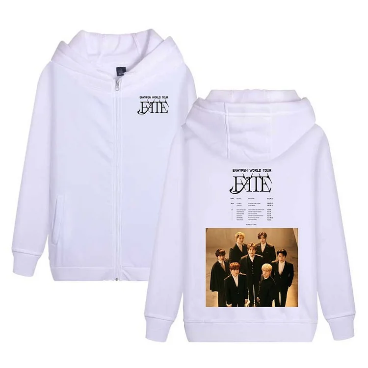 ENHYPEN 2023 World Tour FATE Photo Zip-Up Hoodie